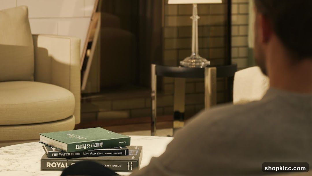 Books on a coffee table