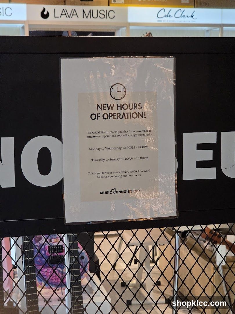 New Hours of Operation Sign