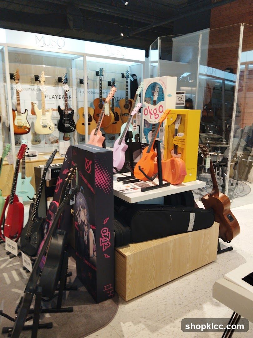 Guitars and Music Equipment Display