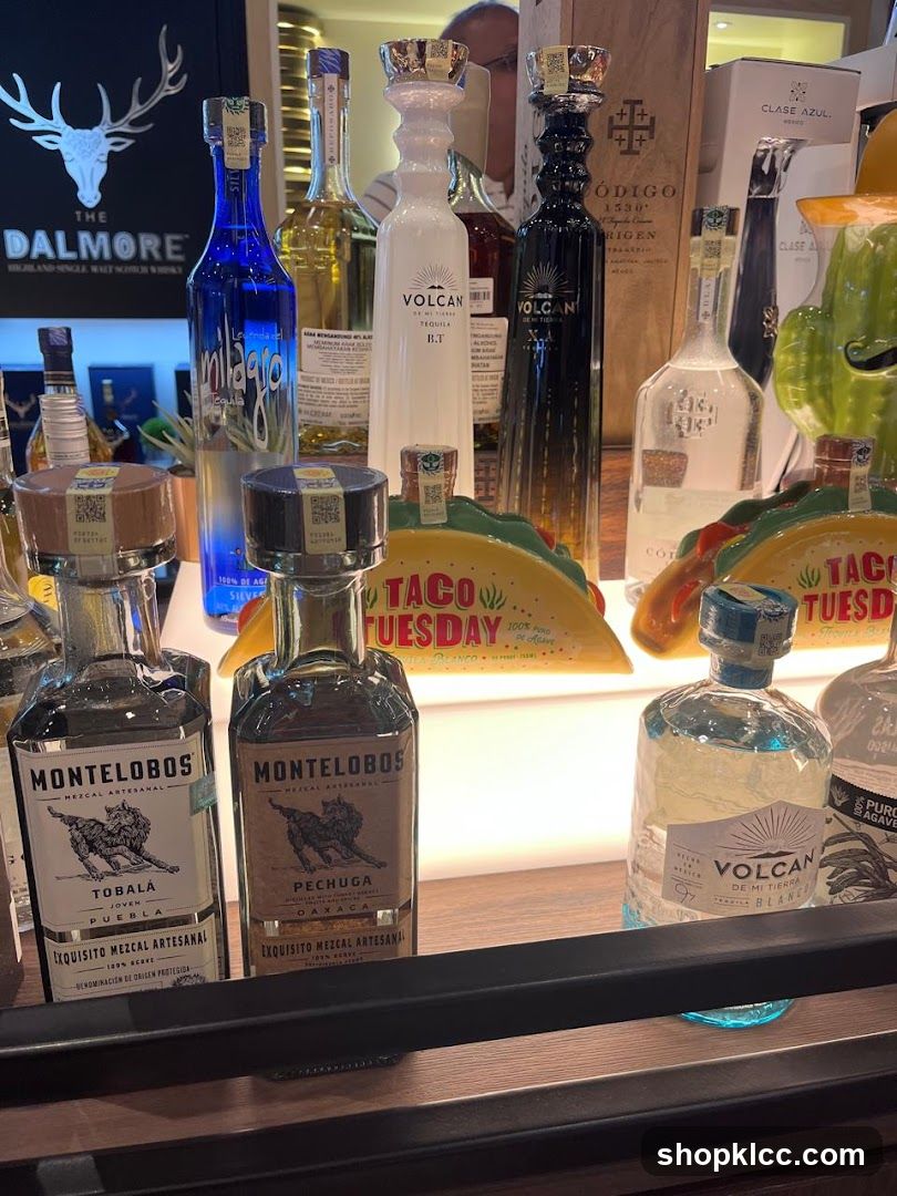 Tequila and Mezcal Display