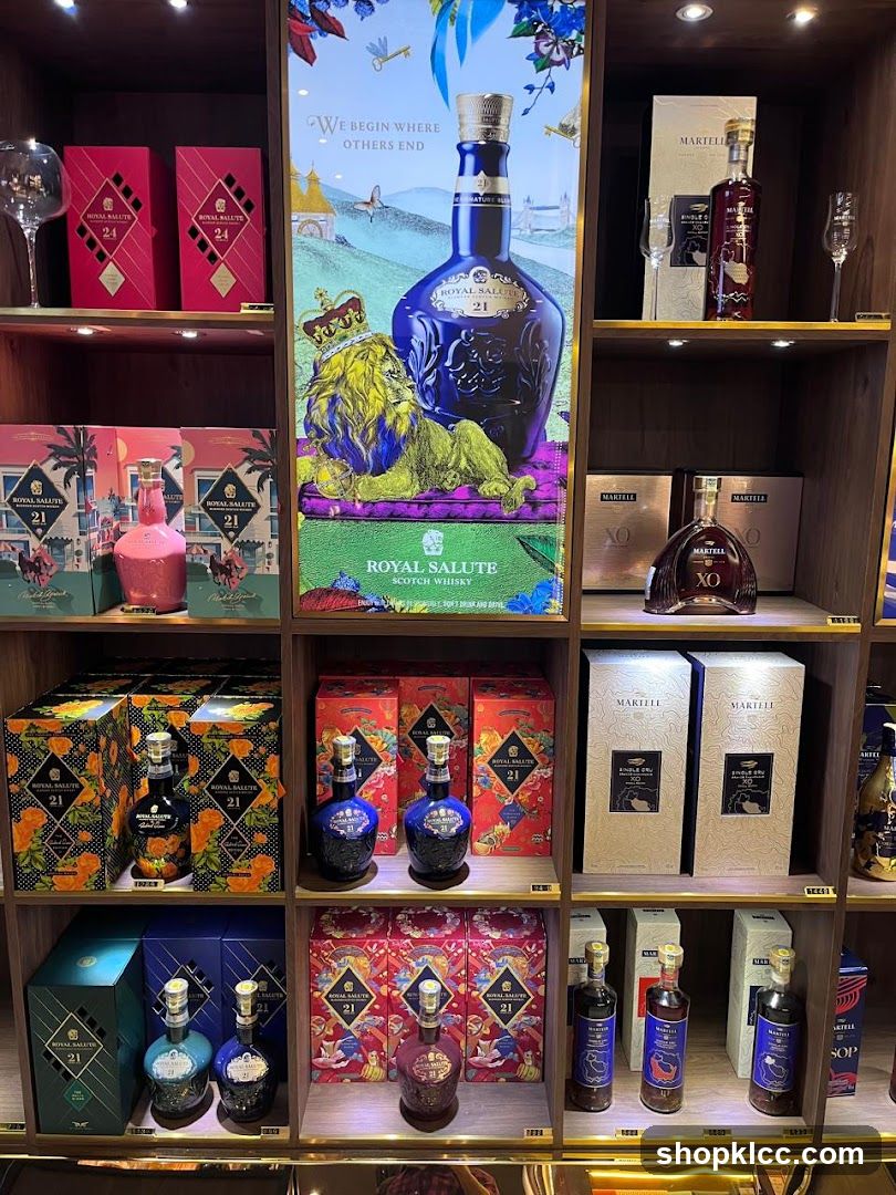 Whiskey and Cognac Display