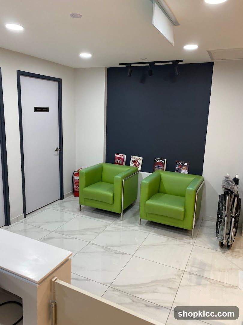 Waiting Area with Chairs and Magazines
