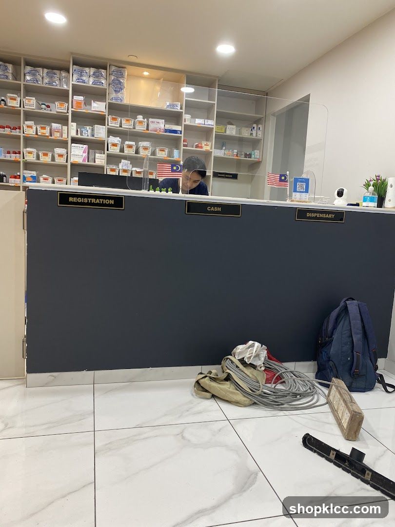 Pharmacy counter