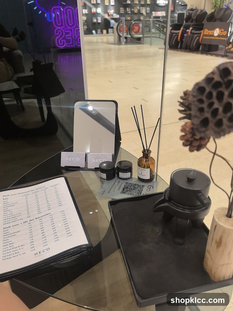 HECO Menu and Decor