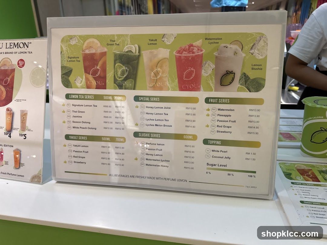CYOU Lemon Menu