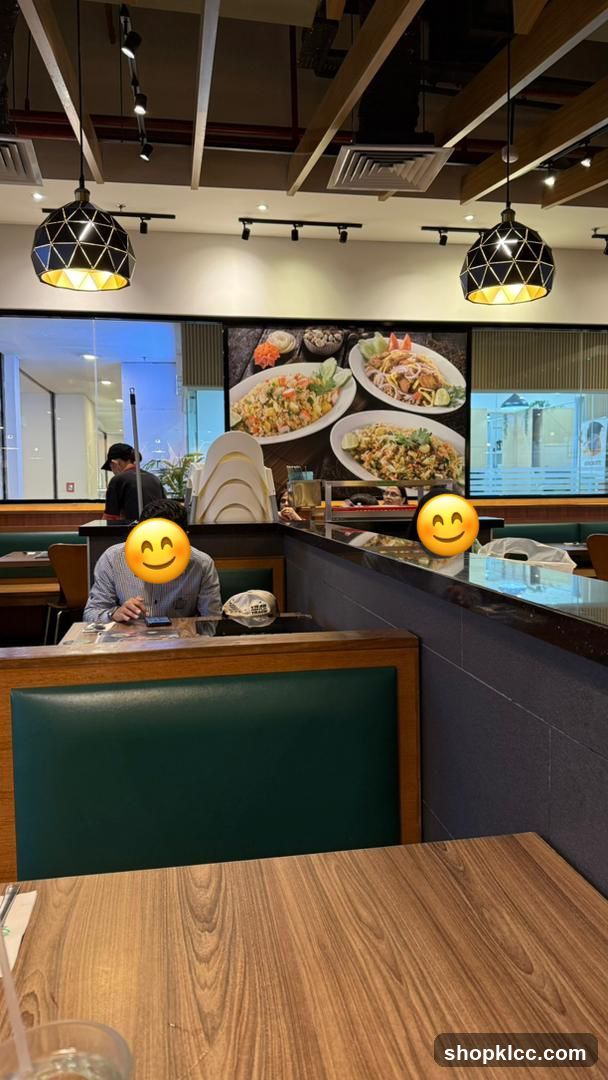 Restaurant Interior with Food Display