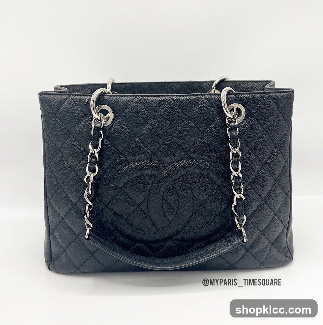 Black Quilted Tote Bag