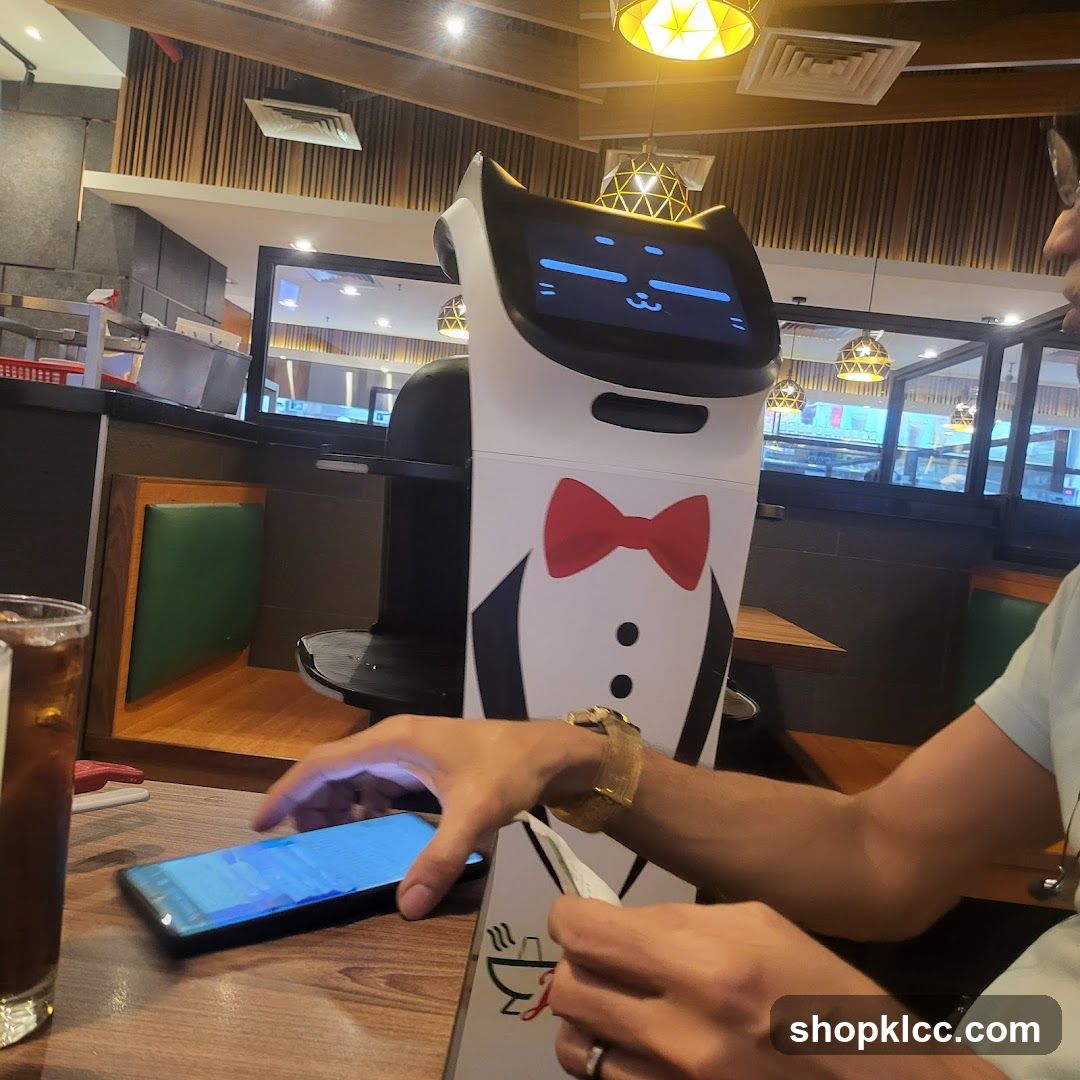 Robot server in a restaurant