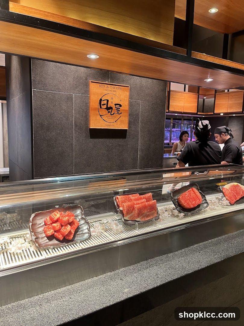 Meat Display at a Tasting Bar
