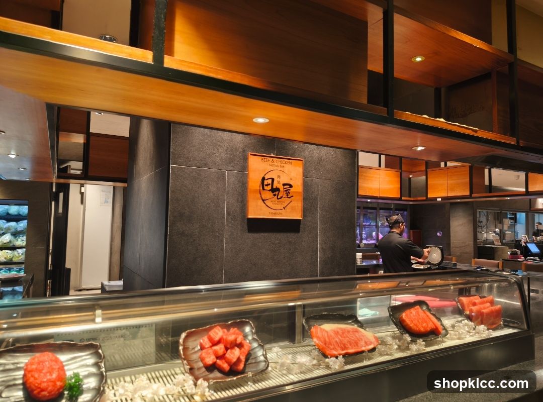 Meat Display at a Restaurant