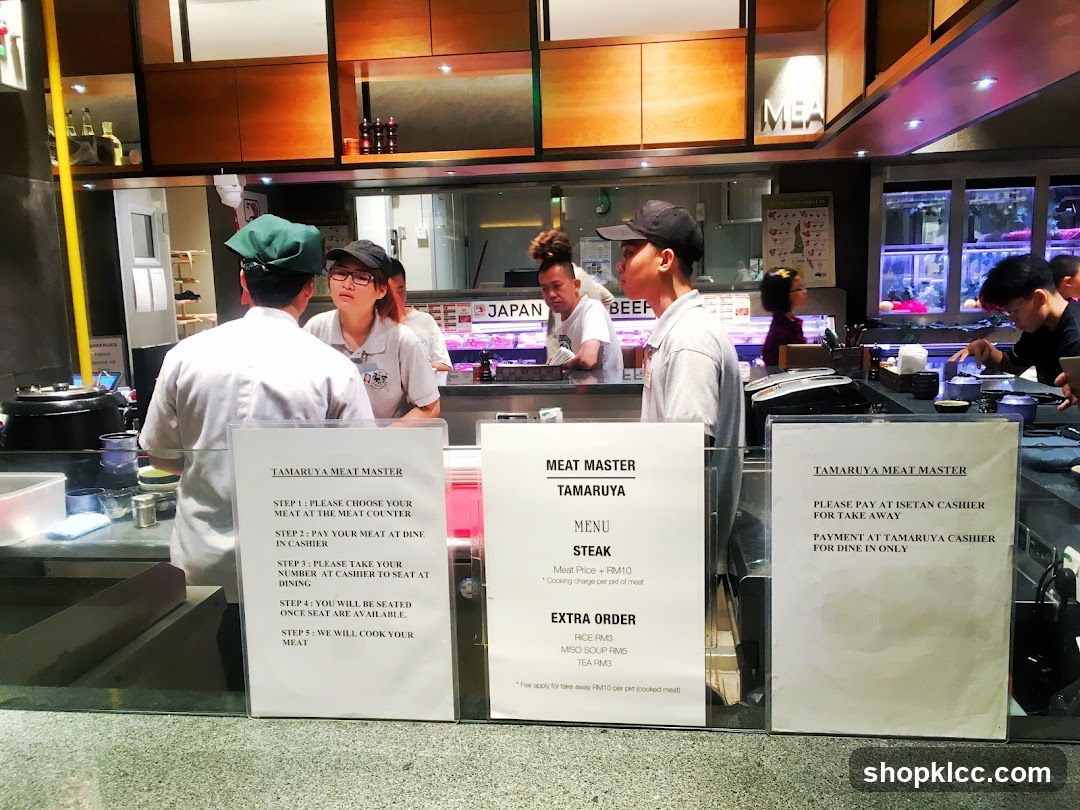 TAMARUYA MEAT MASTER MENU