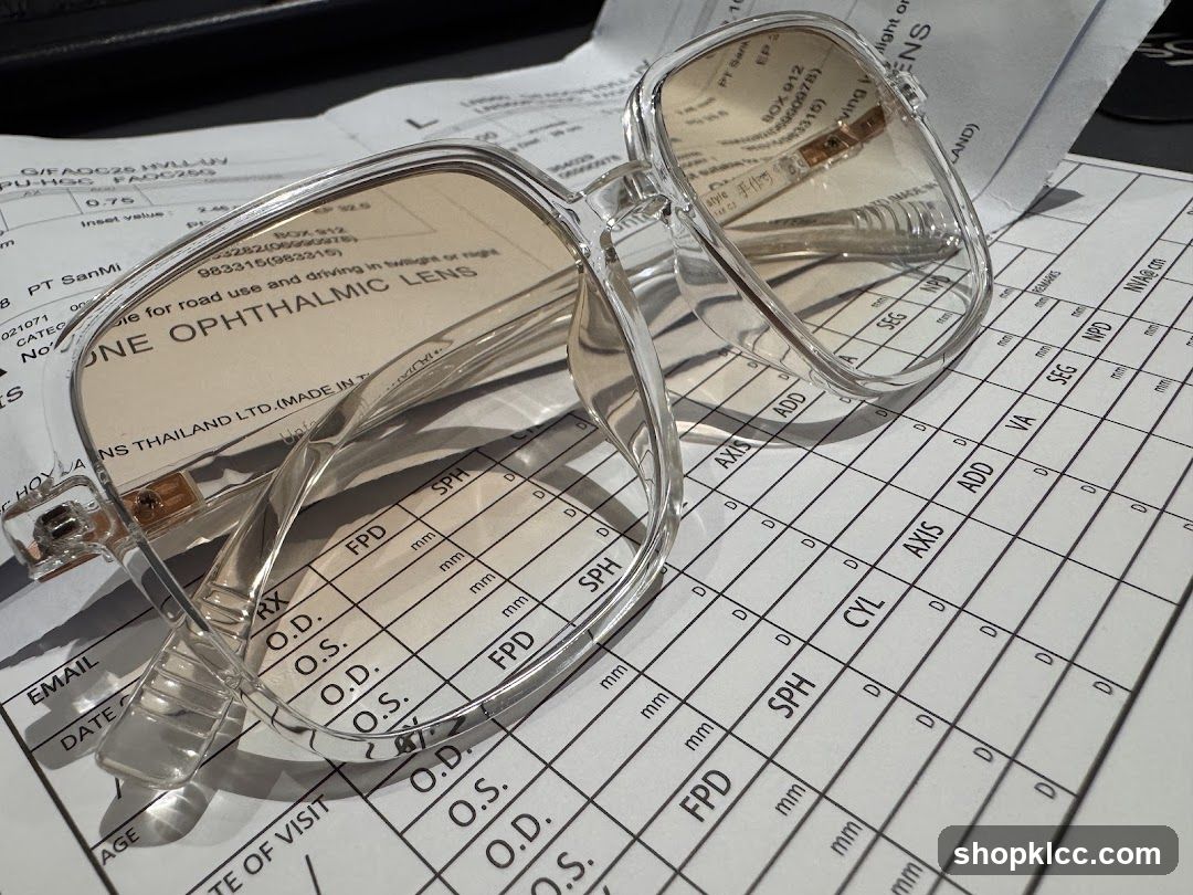 Eyeglasses and Prescription Form