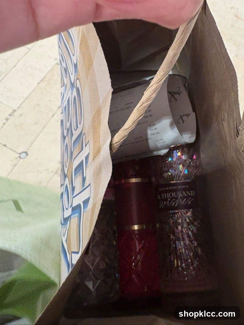 Shopping Bag with Products