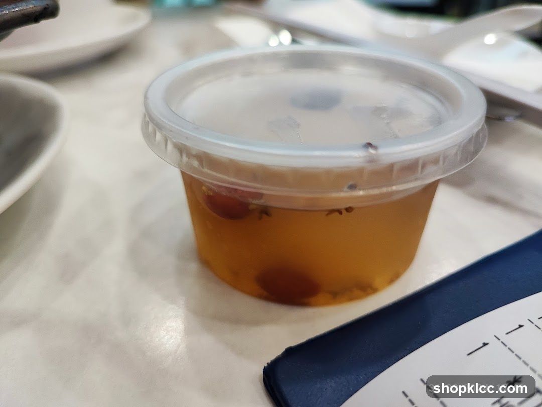 Dessert in a plastic container