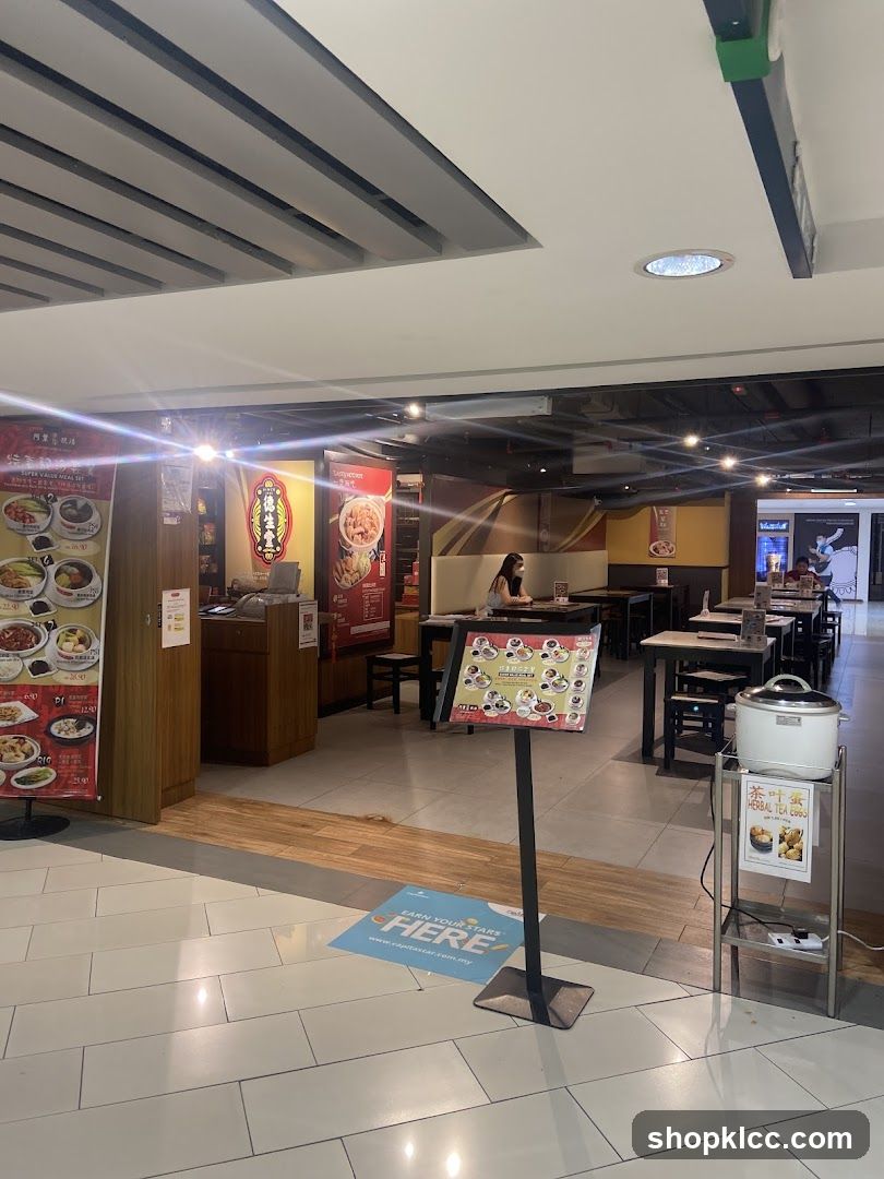 Restaurant Entrance with Menu Stand