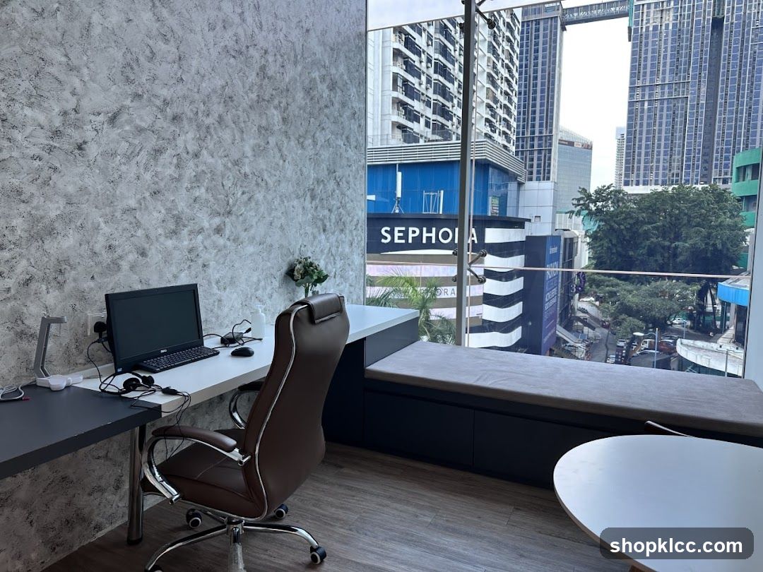 Office Workspace with City View