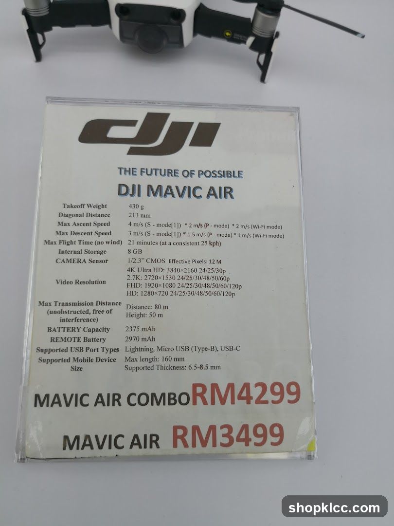 DJI Mavic Air Product Information