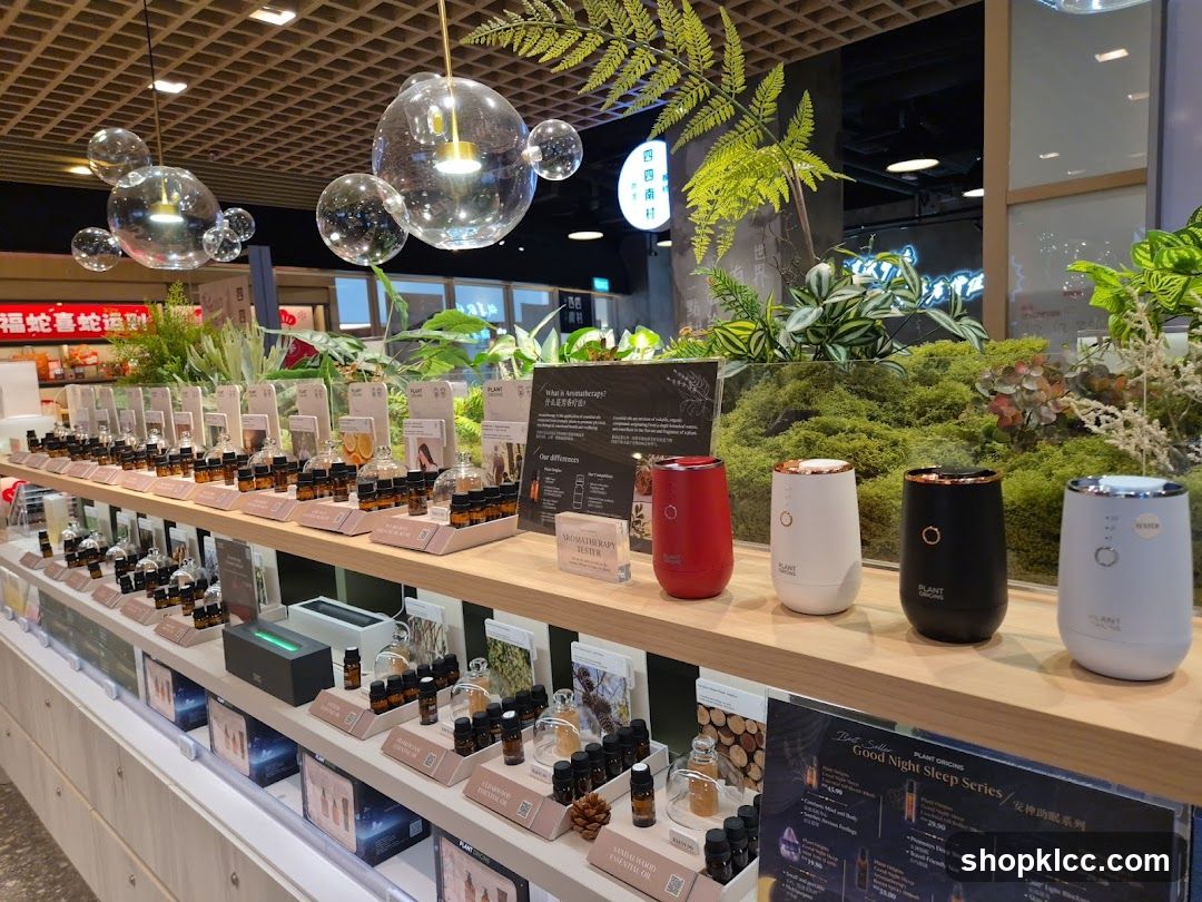 Essential Oils and Diffusers Display