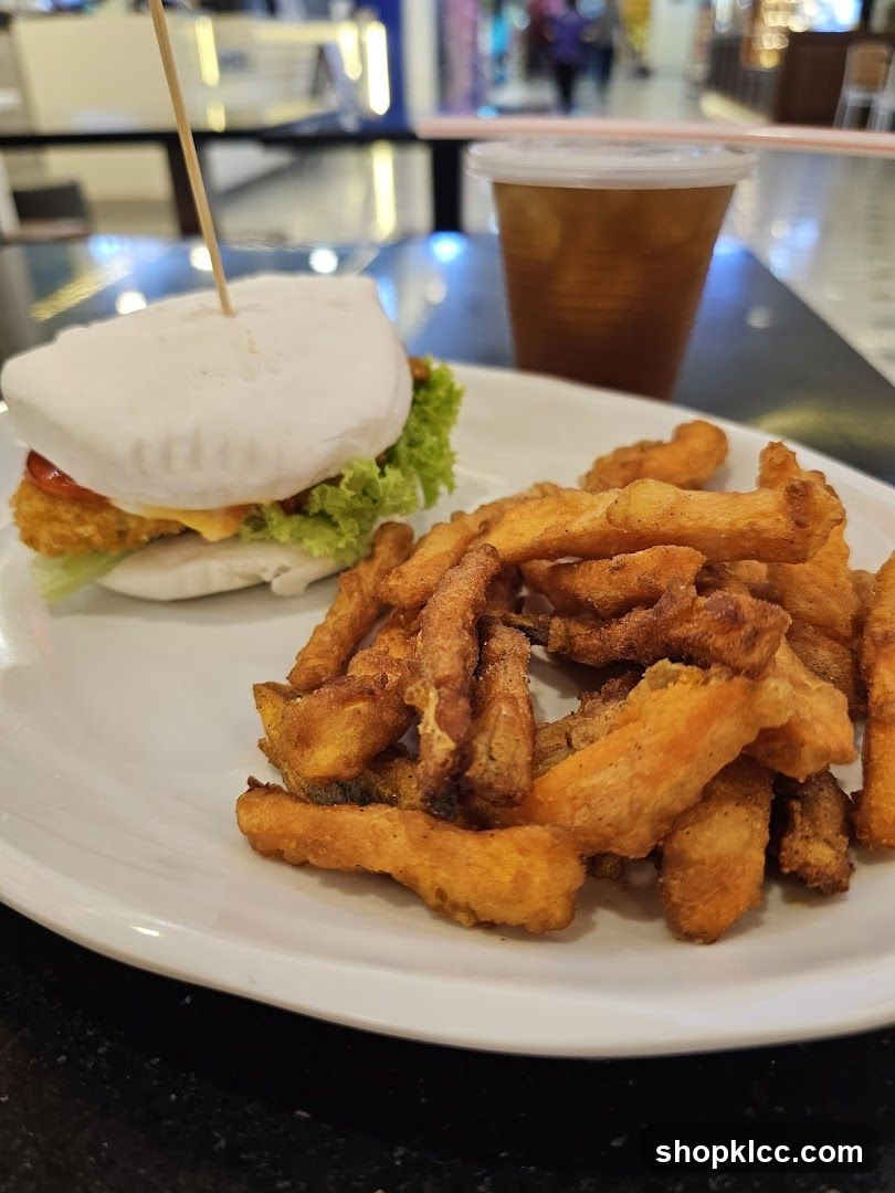 Bao Bun and Sweet Potato Fries