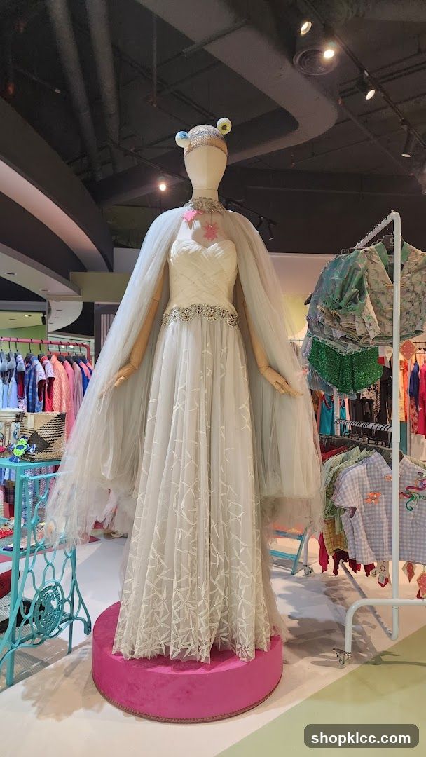 Mannequin in a formal gown