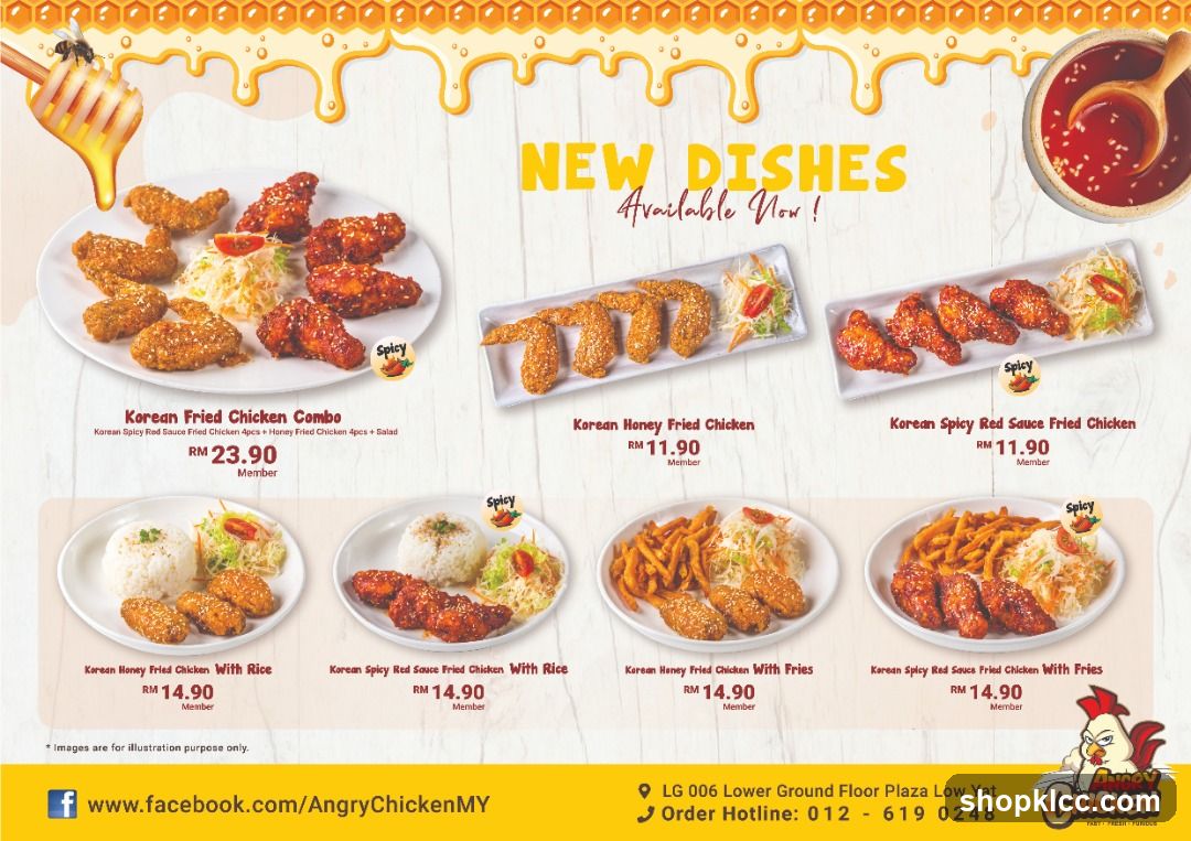 New Dishes Menu