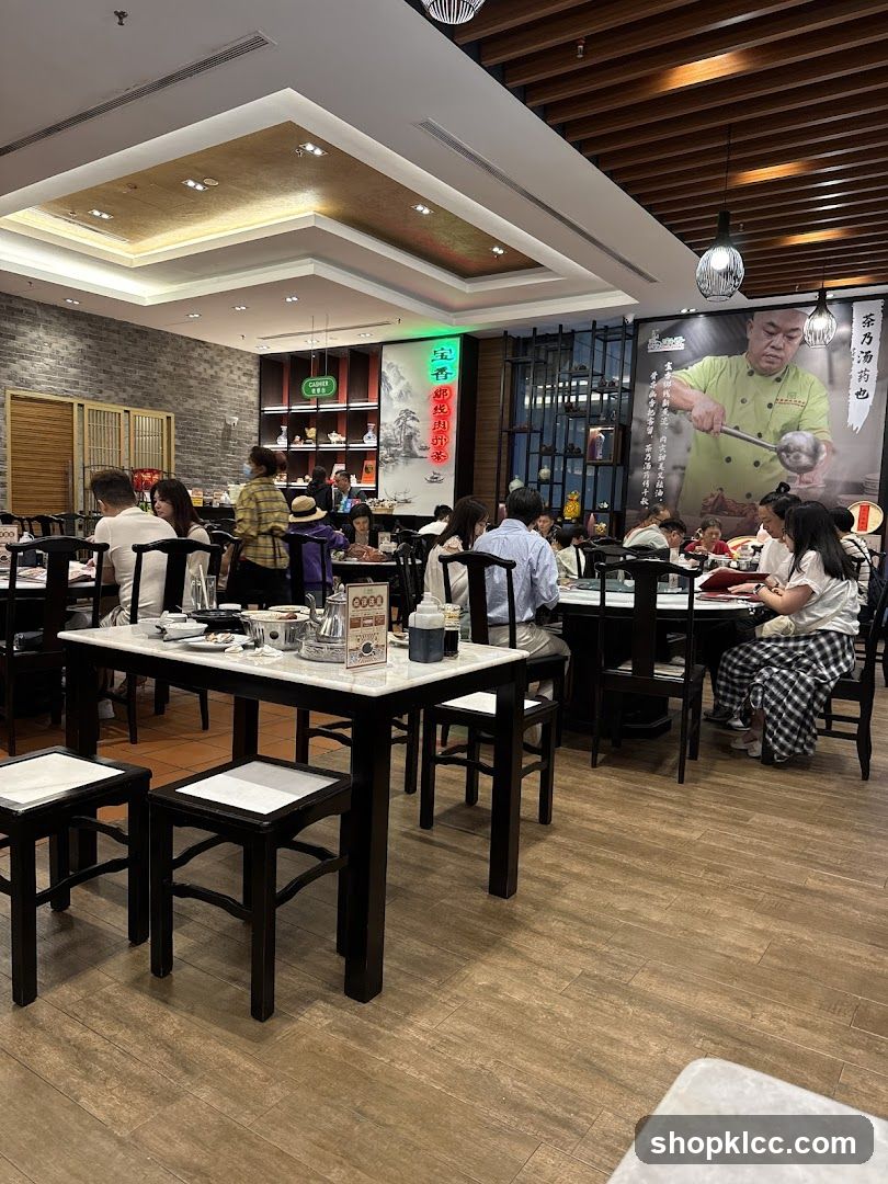 Restaurant Interior with Diners