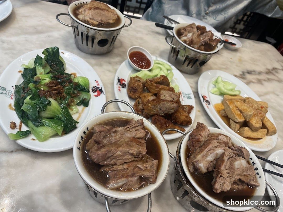 Pork Rib Soup and Side Dishes
