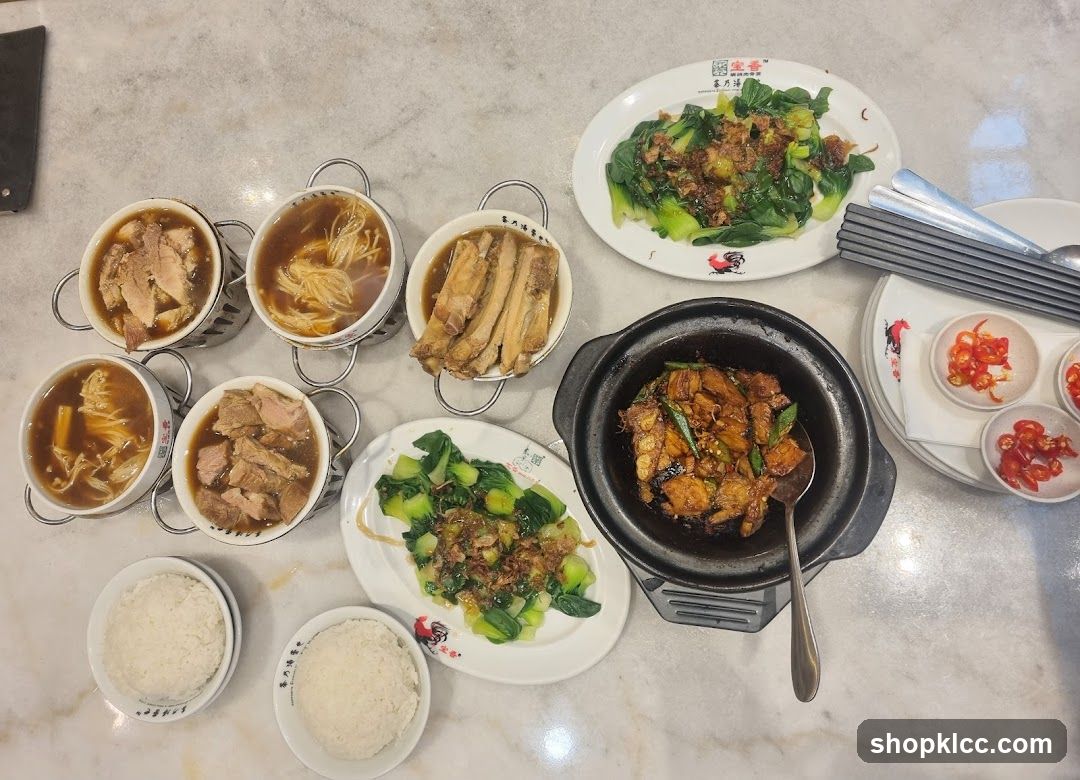 Table with a meal