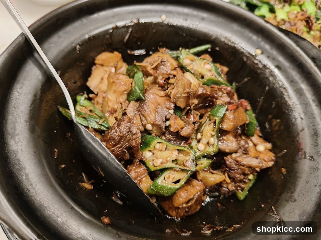 Braised Pork Belly with Okra