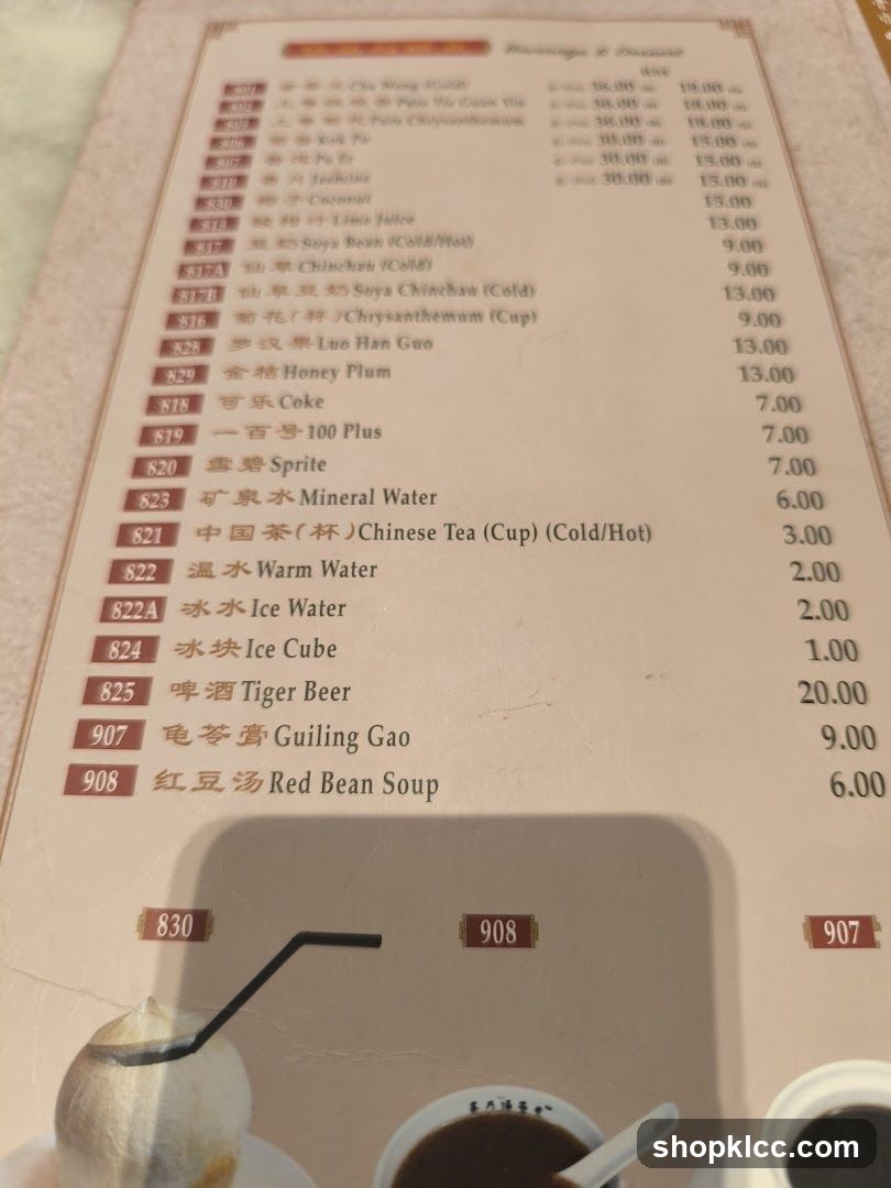 Beverages & Desserts