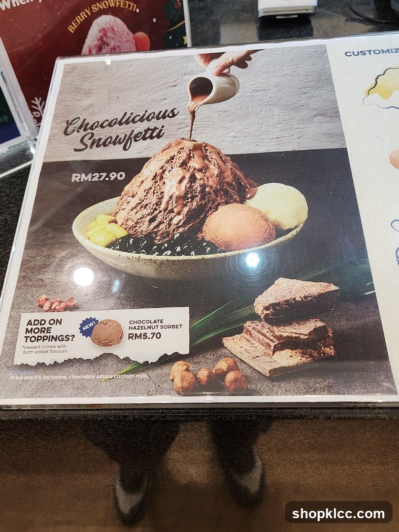 Dessert Menu