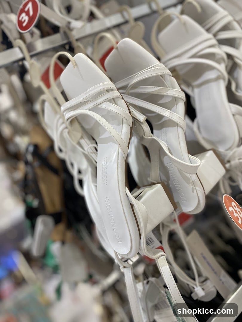White Sandals on Display