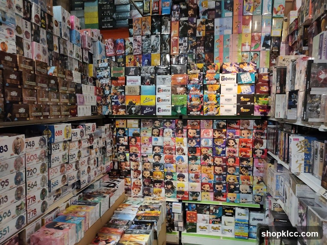 Store filled with anime merchandise