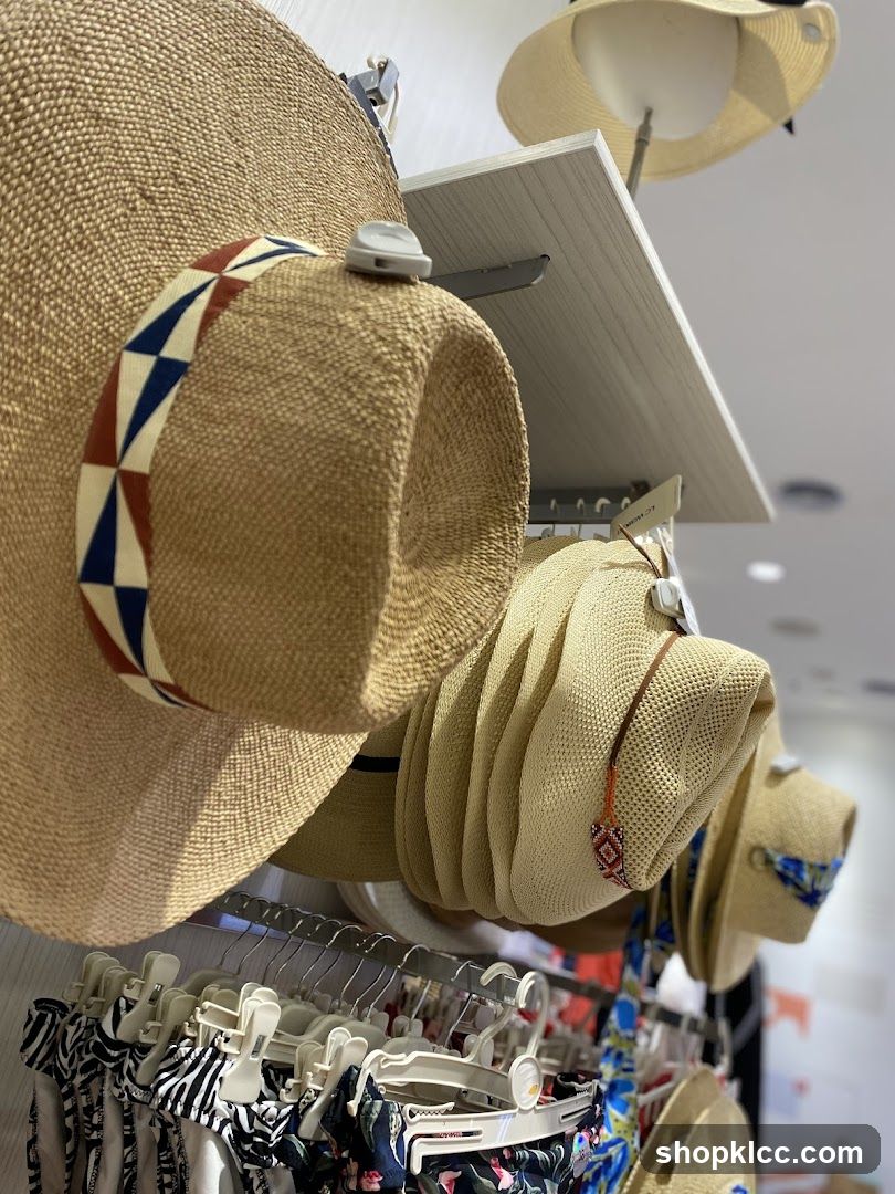 Hats and Swimwear Display