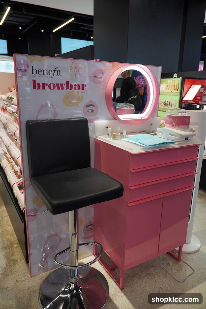 Benefit Browbar Beauty Lounge Display
