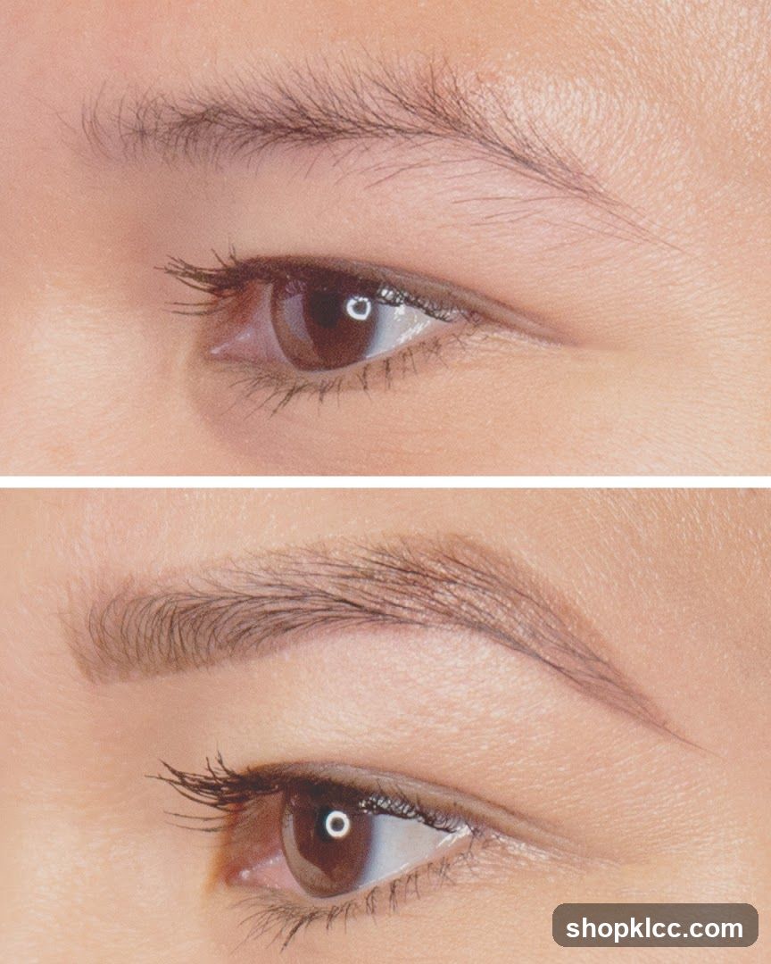 Eyebrow Before and After