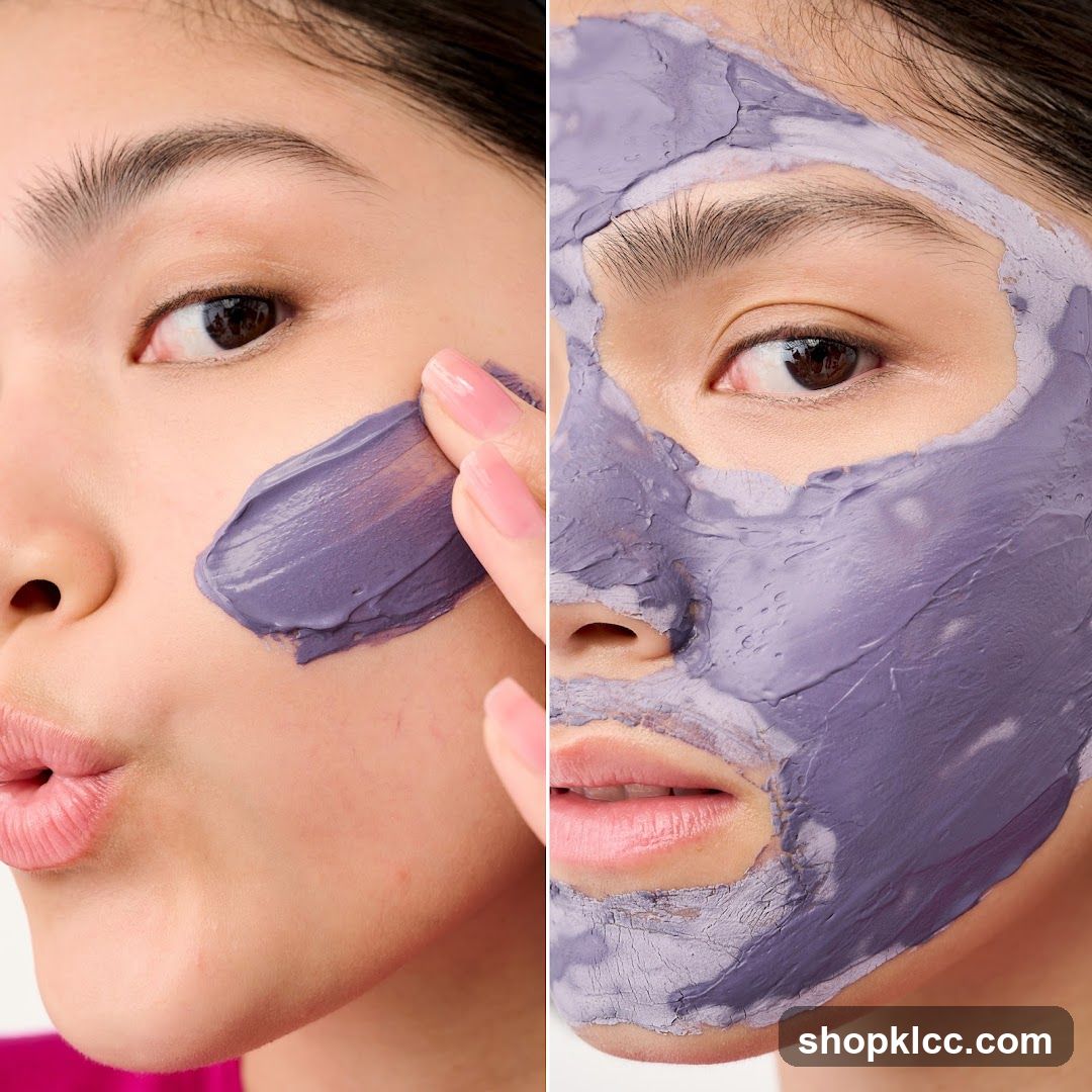 Woman Applying Face Mask