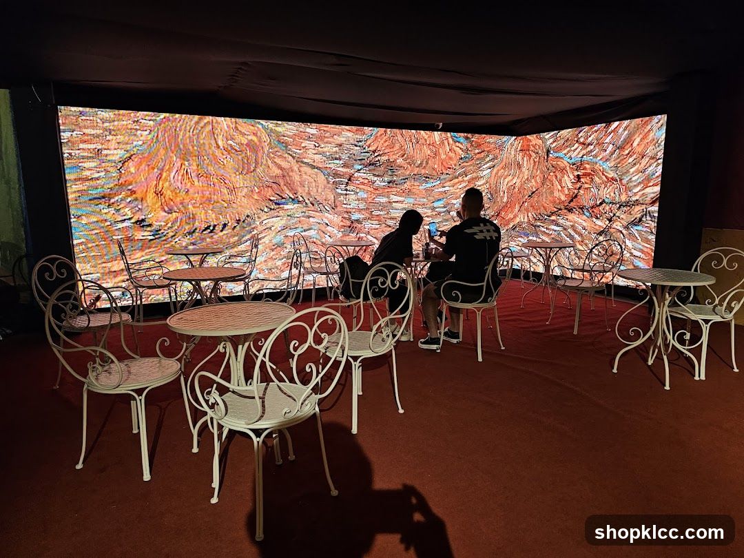 Artistic Display with Seating Area