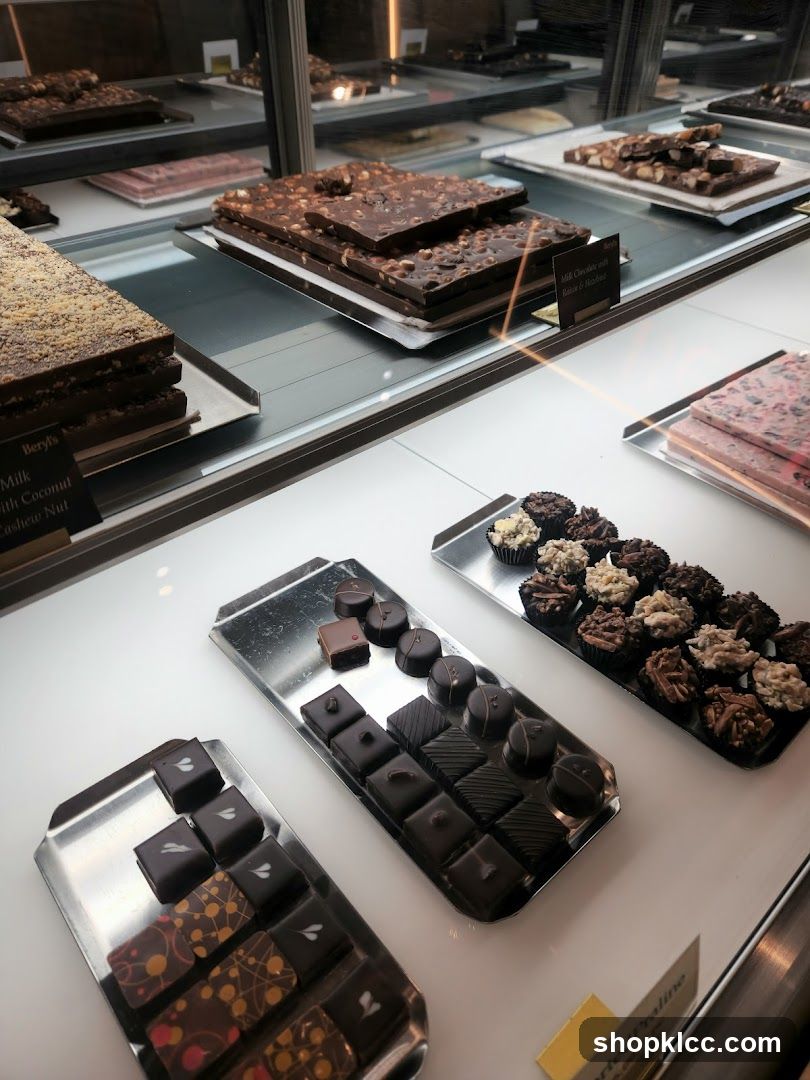 Chocolates on Display