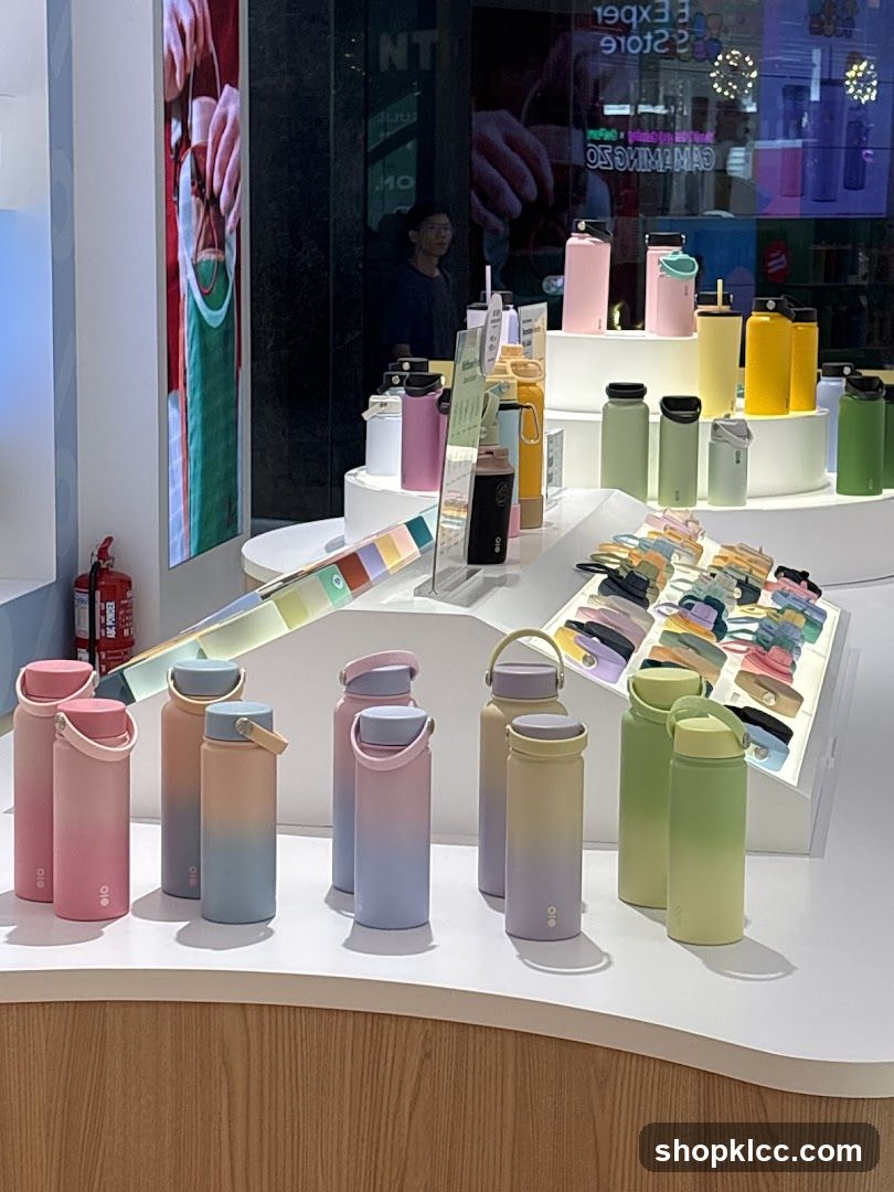 Water Bottles Display