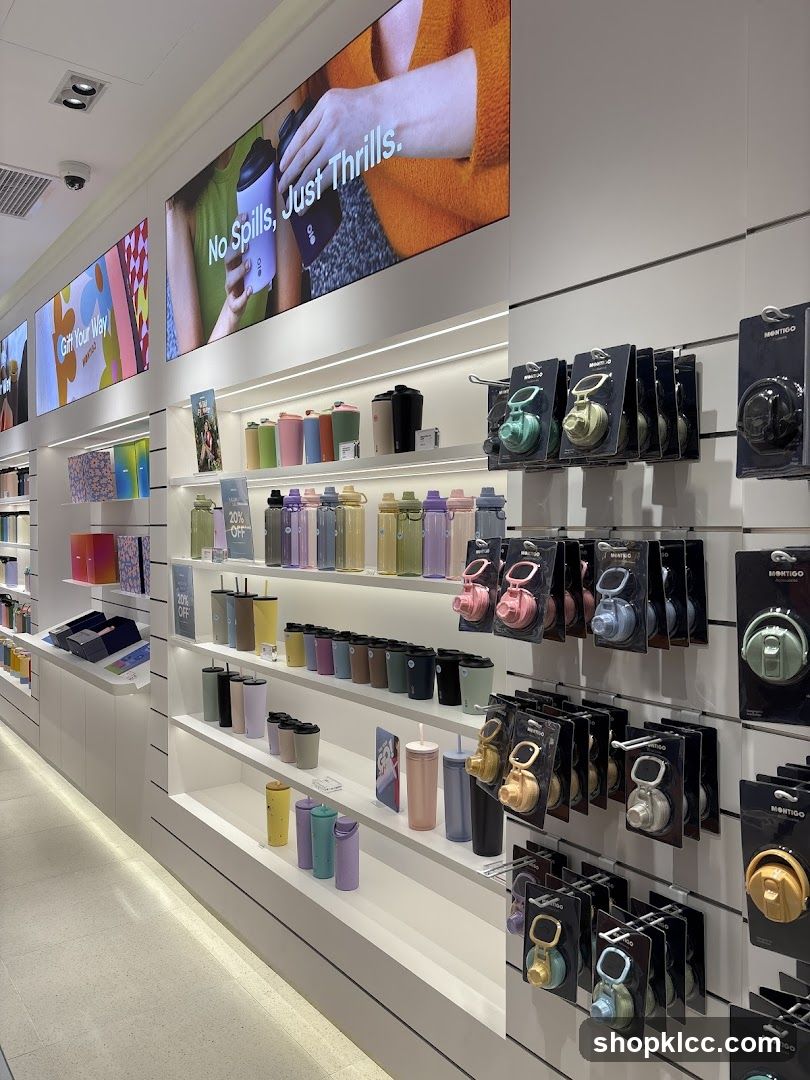 Store Interior with Water Bottles and Accessories