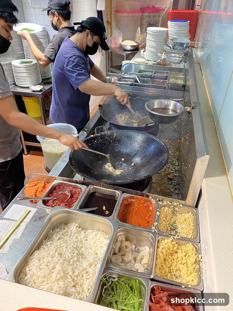 Chefs preparing food in a kitchen