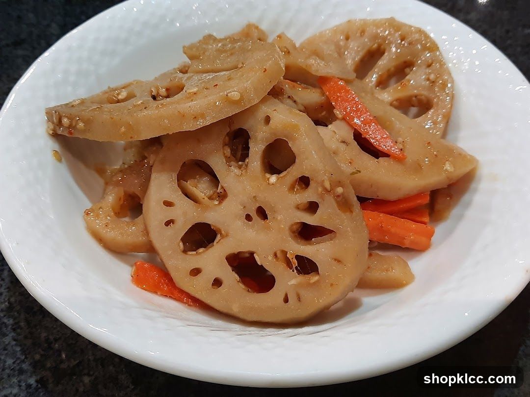 Lotus Root and Carrot Dish