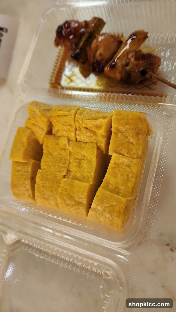 Tamagoyaki and Yakitori Skewers
