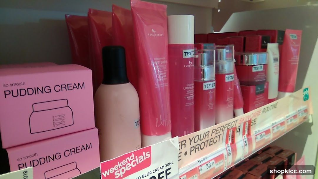 Skincare Products Display