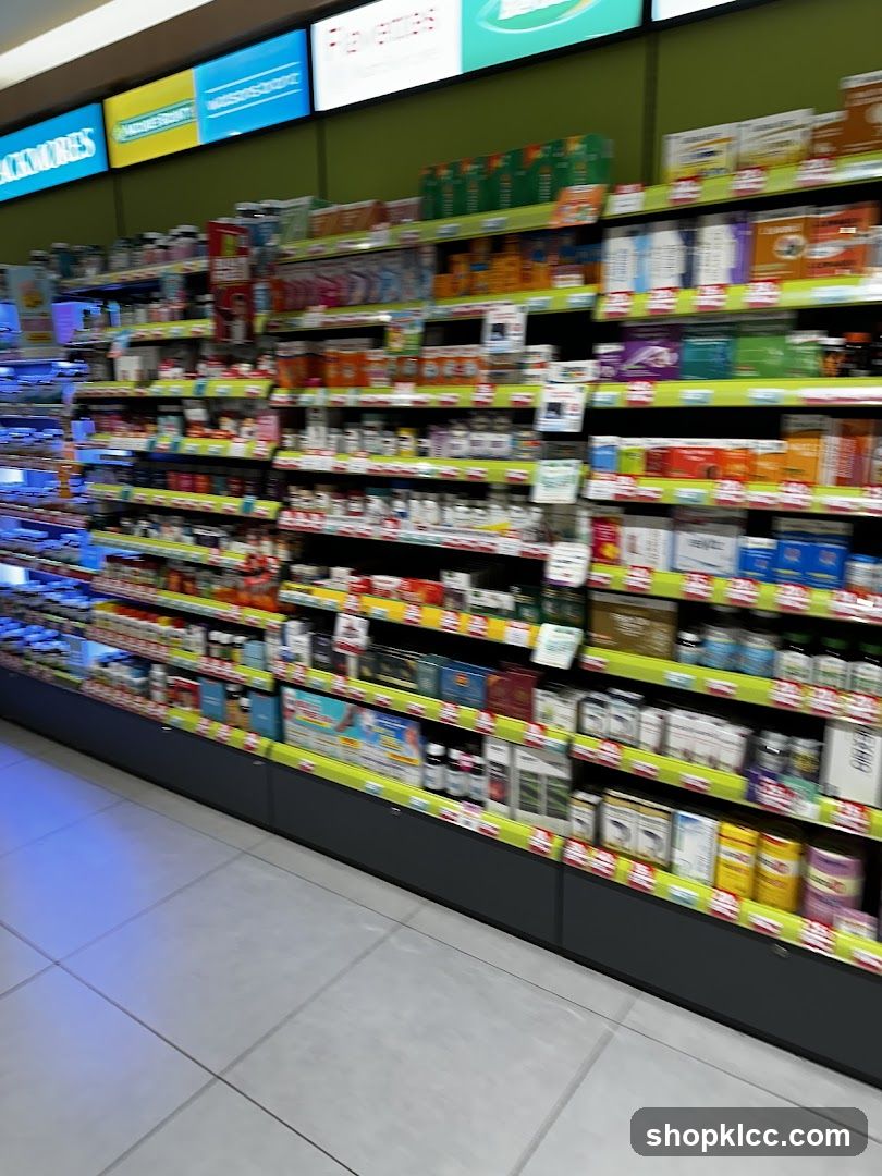 Health and Wellness Products on Shelves