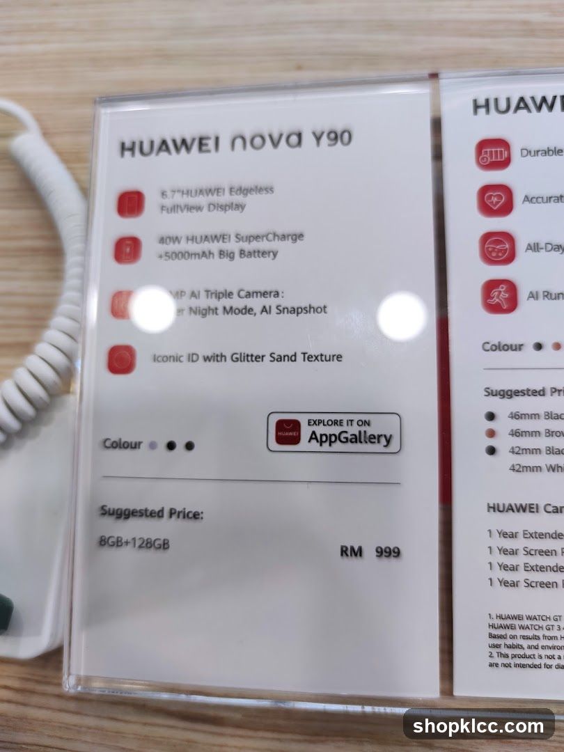 HUAWEI nova Y90 Product Display
