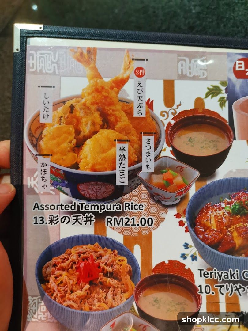 Assorted Tempura Rice