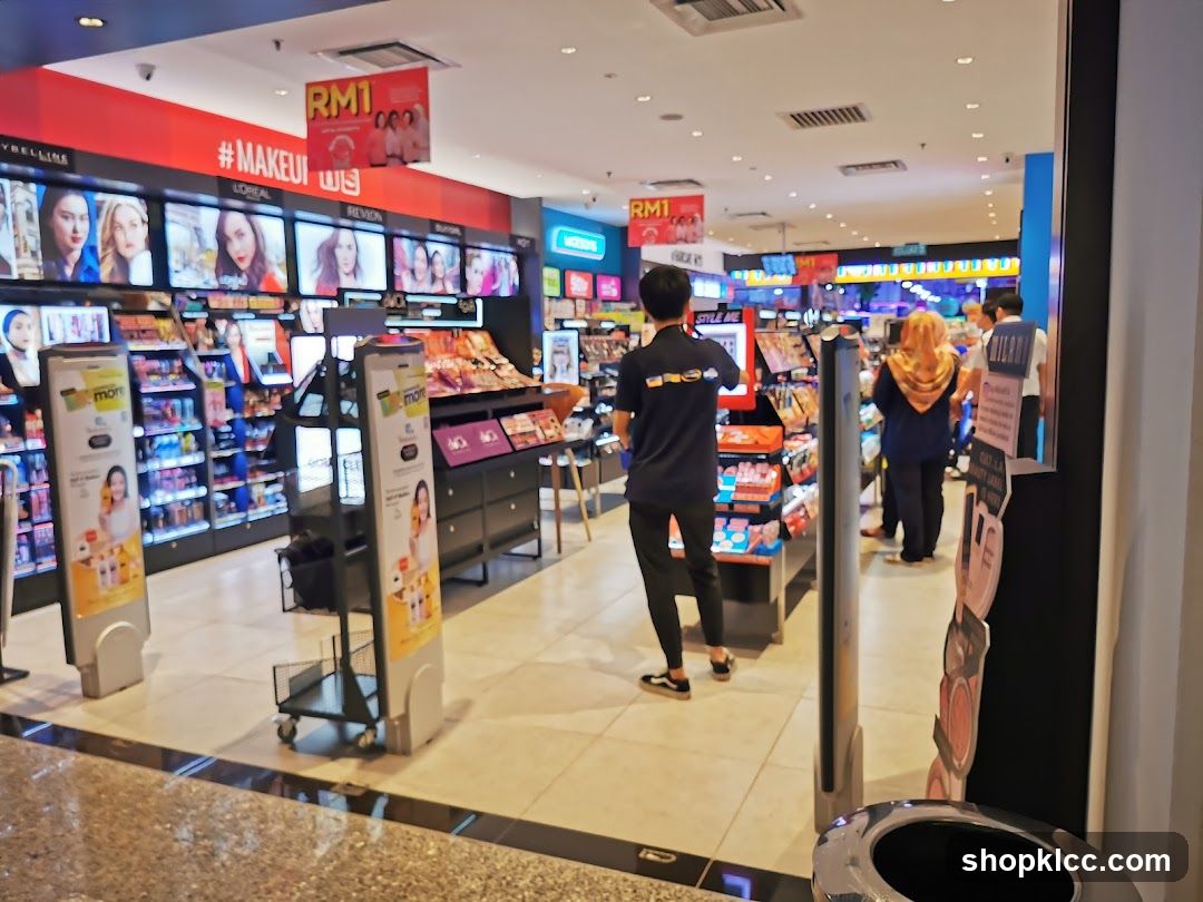 Cosmetics store interior