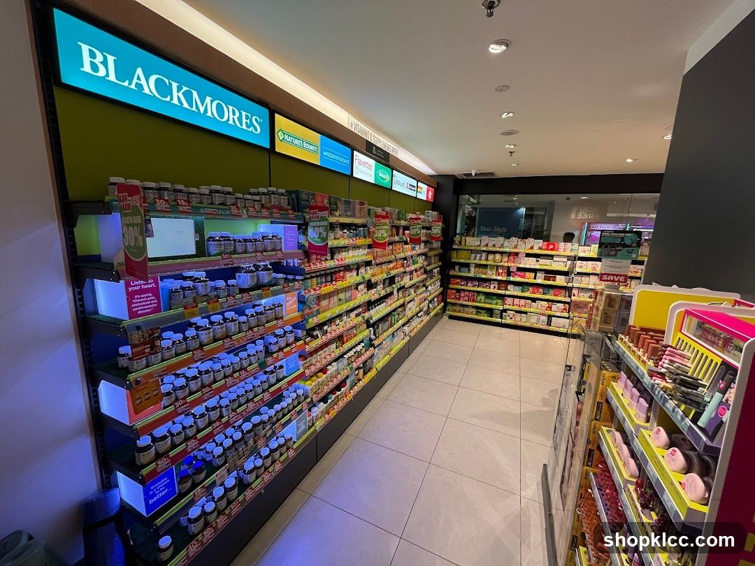 Health Supplement Store Aisle